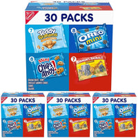 Thumbnail for Nabisco Team Favorites Variety Pack, OREO Mini, CHIPS AHOY! Mini, Teddy Grahams Honey & Barnum's Animal Crackers, Christmas Stocking Stuffers, 30 Snack Packs (Pack of 4)