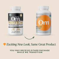 Thumbnail for Om Master Blend Mushroom Capsules - Organic Mushroom Supplement with 10 Mushrooms and Ashwagandha â€“ Supports Immunity, Gut Health & Stress Relief, 168 Count (56 Servings)