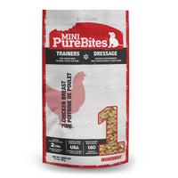 Thumbnail for PureBites Mini Chicken Breast Freeze Dried Dog Treats, 1 Ingredient, Made in USA, 2.1oz