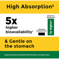 Thumbnail for Nature Made Better Absorption Berberine Phytosome Supplement, 1100mg Per 2 Capsules Daily, Berberine Supplement for Cardiovascular Health Support, 60 Capsules, 30 Day Supply
