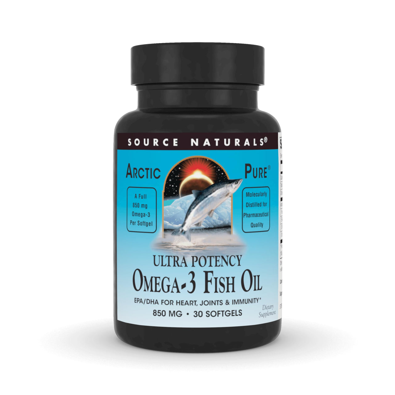 Source Naturals ArcticPure Ultra Potency 850 mg Omega-3 Fish Oil - 30 Softgels