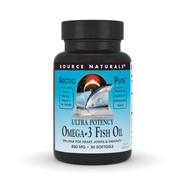 Source Naturals ArcticPure Ultra Potency 850 mg Omega-3 Fish Oil - 30 Softgels