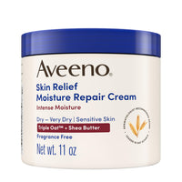 Thumbnail for Aveeno Skin Relief Intense Moisture Repair Body Cream with Triple Oat & Shea Butter Formula, Helps Heal, Repair & Restore Very Dry Skin with Long-Lasting Moisture, Fragrance-Free, 11 oz