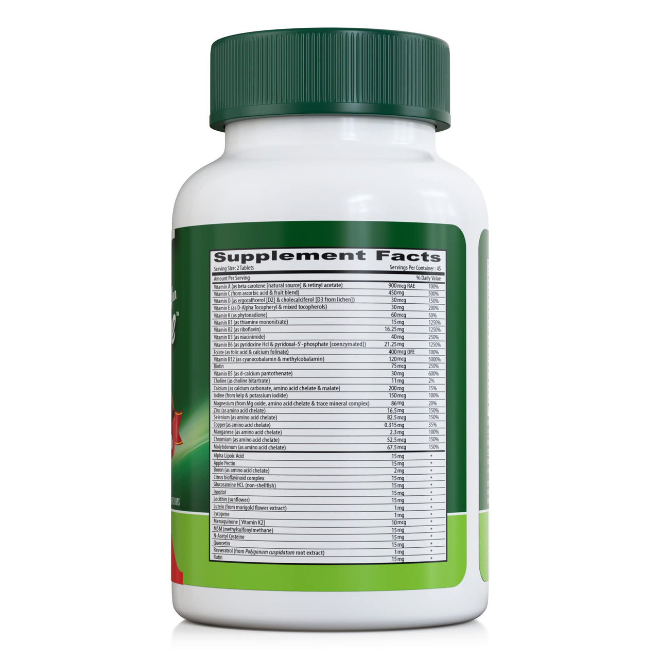 DEVA Tuba Prime Vegan Multivitamin Iron-Free - High-Potency Vitamin & Mineral Dietary Supplement - Antioxidants, Fruit & Vegetable Blend, Super Mushrooms, Probiotics, Prebiotics, Seeds, Herbs 90 Tabs