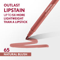 Thumbnail for Covergirl Outlast, 65 Natural Blush, Lipstain, Smooth Application, Precise Pen-Like Tip, Transfer-Proof, Satin Stained Finish, Vegan Formula, 0.06oz