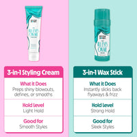 Thumbnail for Not Your Mother's All Eyes On Me 10-In-1 Hair Perfector & 3-In-1 Hair Wax Stick & Styling Cream (3-Pack) - Protectant & Styling Products for All Hair