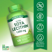 Thumbnail for Nature's Truth Ultra Soy Lecithin 1200 mg | 120 Softgels | Non-GMO, Gluten Free Supplement