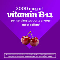 Thumbnail for vitafusion Extra Strength Vitamin B12 Gummies, Supports Energy Metabolism and Nervous System Health Support, Gummy Vitamin Supplement for Women and Men, Cherry Flavor, 45 Day Supply, 90 Count