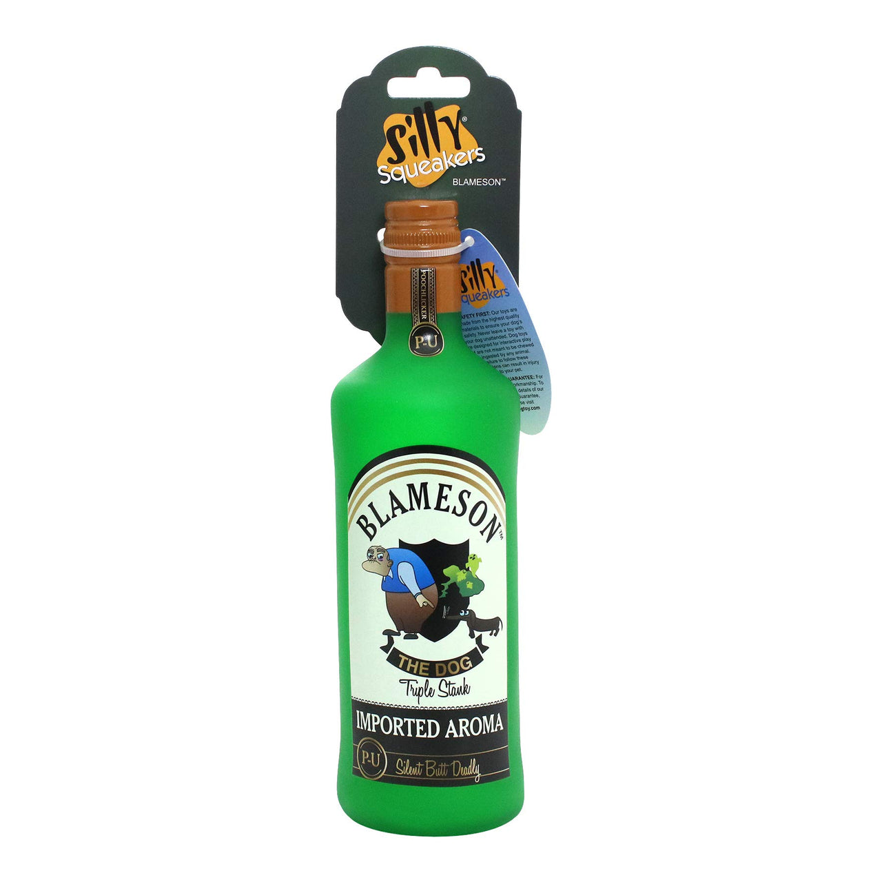 SILLY SQUEAKERS - Liquor Bottles - Dog Toy - 100% Vinyl. Made Durable & Strong. Novelty Play Toy. Many Bottles to Choose from and They Float (Blameson, Single)