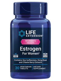 Thumbnail for Life Extension Estrogen for Women, Helps Relieve hot Flashes and Night Sweats, Soy isoflavones, Norway Spruce Extract, chasteberry, Hormone-Free, Gluten Free, Non-GMO, Vegetarian, 30 Tablet