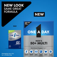Thumbnail for One A Day Men’s 50+ Multivitamins, Supplement with A, C, D, E and Zinc for Immune Health*, Calcium & More, 100 Tablets