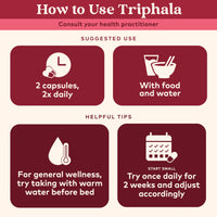 Thumbnail for ORGANIC INDIA Triphala Capsules Organic - Herbal Supplement with Amla, Bibhitaki, Haritaki, Digestion & Colon Support, Immune System Support, Adaptogen, Vegan, USDA Certified Organic - 180 Capsules