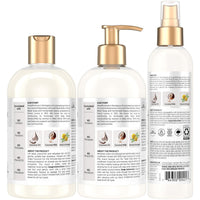 Thumbnail for SheaMoisture Shampoo & Conditioner + Leave-in Treatment, Daily Hydration with Coconut Oil, Hair Detangler, Frizz Control, Cruelty-Free (3 Piece Set)