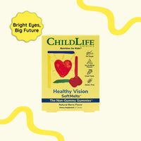 Thumbnail for CHILDLIFE ESSENTIALS Healthy Vision SoftMelts - Eye Vitamins for Kids, Lutein Gummies, Lutein and Zeaxanthin Supplements, Eye Health Gummies, Lutein Children, Great Taste - Natural Berry, 27 Tablets