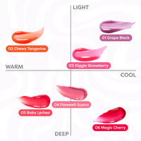 Thumbnail for COLORGRAM FRUITY GLASS GLOSS 02 CHEWY TANGERINE | Non-Sticky Glossy Lip Tint with Glass-Like Shine | Long-Lasting Hydrating Lip Gloss for Smooth & Plump Lips