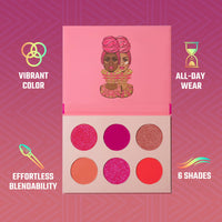 Thumbnail for Juvia's Place Palette The Sweet Pinks - Deep Fuchsia, Soft & Sweet Pink, Shades of 6, Pressed Pigments Palette, Professional Makeup, Pigmented Pan Palette, Makeup Palette for Color & Shine