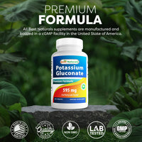 Thumbnail for Best Naturals Potassium Gluconate Supplement 595 Mg Tablet, 250Count