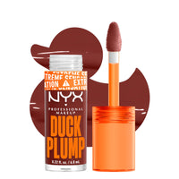 Thumbnail for NYX PROFESSIONAL MAKEUP Duck Plump High Pigment Plumping Lip Gloss with Spicy Ginger, Vegan Lip Makeup - Wine Not ( Reddish Brown)