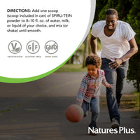 Thumbnail for NaturesPlus SPIRU-TEIN, Chocolate - 3.7 lbs - Plant-Based Protein Shake - Non-GMO, Vegetarian, Gluten Free - 60 Servings