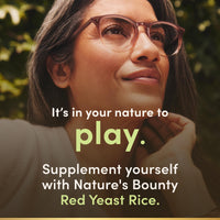 Thumbnail for Nature's Bounty Red Yeast Rice Pills and Herbal Health Supplement, Dietary Additive, 600mg, 120 Capsules