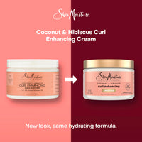 Thumbnail for SheaMoisture Smoothie Curl Enhancing Cream Coconut and Hibiscus for Thick, Curly Hair Sulfate Free and Paraben Free 12 oz