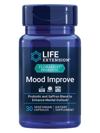 Thumbnail for Life Extension FLORASSIST® Probiotic Mood Improve, probiotic and Saffron Blend enhances Mood and Mental Outlook, Non-GMO, Gluten-Free, 1 Daily, Vegetarian, 30 Capsules