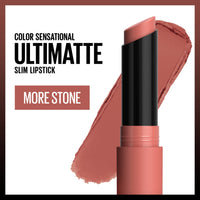 Thumbnail for Maybelline Color Sensational Ultimatte Matte Lipstick, Non-Drying, Intense Color Pigment, More Stone, Rosey Mauve, 1 Count