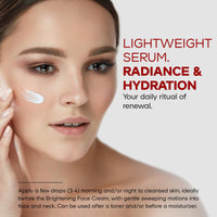 Thumbnail for Maison Rouge Brightening Face Serum by Codeage - Glutathione Serum, Vitamin C, E, Hyaluronic Acid, Collagen - Radiance Enhancing - Parabens and Sulfates-Free - Refillable - All Skin Types - 1.7 fl oz