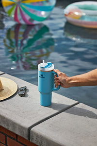 Thumbnail for STANLEY Quencher H2.0 Tumbler with Handle and Straw 40 oz | Flowstate 3-Position Lid | Cup Holder Compatible for Travel | Insulated Stainless Steel Cup | BPA-Free | Pool