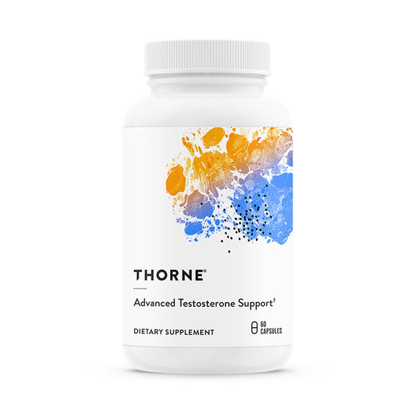 THORNE - Advanced Testosterone Support - Men's Health Supplement - Supports Healthy Testosterone Levels & Muscle Fatigue* - with Ashwagandha, Shilajit & Zinc - Gluten, Dairy & Soy-Free - 30 Servings