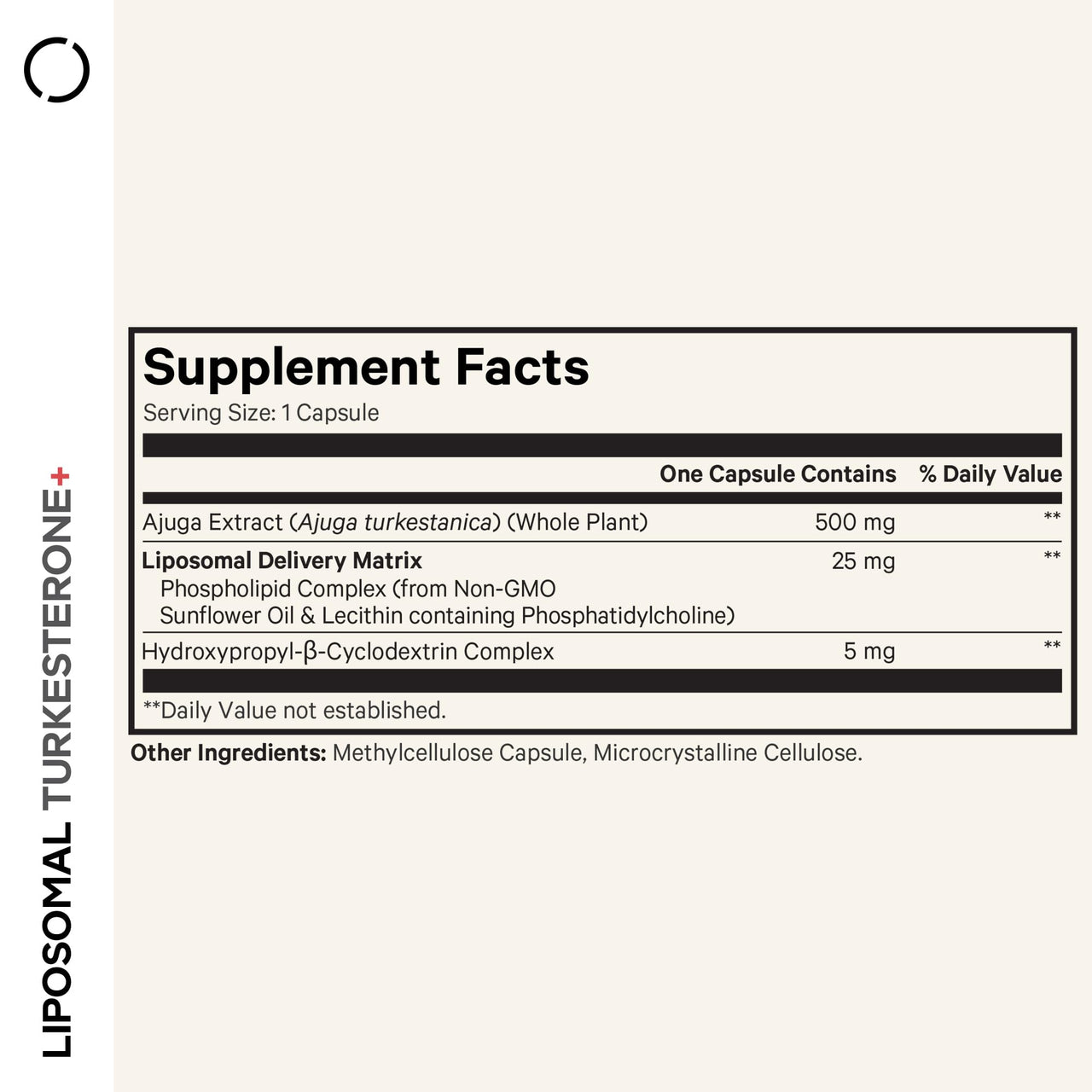 Codeage Turkesterone Supplement, 4-Month Supply, Hydroxypropyl-β-Cyclodextrin, Liposomal Delivery, Sports, Pre & Post-Workouts, Ajuga Turkestanica, Vegan, Gluten-Free, Non-GMO - 120 Capsules