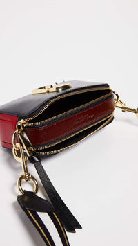 Thumbnail for Marc Jacobs Women's The Snapshot, Black/Red, One Size