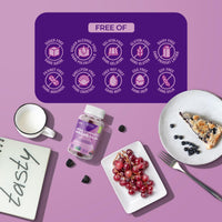 Thumbnail for SUKU Vitamins - Mega Strength Magnesium - 177 mg of Magnesium Bisglycinate Gummies for Muscle Function - Easy to Chew - Non GMO, Gluten Sugar Free - Grape BlackBerry Flavored Gummy Vitamins (50 Count)
