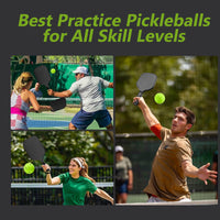 Thumbnail for Arewyt Pickleball Balls, 6 Pack 40 Holes Outdoor Pickleball Balls, High Visibility and Bounce, Durable Pickle Balls for All Style Pickleball Paddles & All Skill Levels, Neon Green
