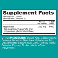 Thumbnail for Qunol Magnesium Glycinate Complex, Gentle on Stomach, 250mg One Pill Dose, Superior-Absorption Magnesium, Nerve, Bone and Muscle Health Supplement, 60 Count (Pack of 1)