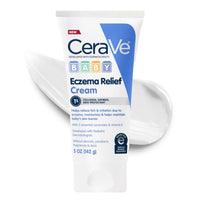 Thumbnail for CeraVe Baby Eczema Relief Cream, 1% Colloidal Oatmeal Cream With Vitamin E & Ceramides, Soothes & Calms Itchy Skin, Developed With Pediatric Dermatologist, Fragrance Free, 5oz
