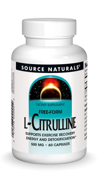 Thumbnail for Source Naturals L-Citrulline - Supports Exercise Recovery, Energy and Detoxification*, 500 mg - 60 Capsules