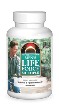 Thumbnail for Source Naturals Men's Life Force Multiple Daily Multivitamin & Immune Health Supplement - 13 Essential Vitamins, Nutrients & Minerals - 180 Tablets