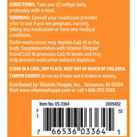 Thumbnail for The Vitamin Shoppe CoQ-10 100mg Beneficial for Those Taking (120 Softgels)