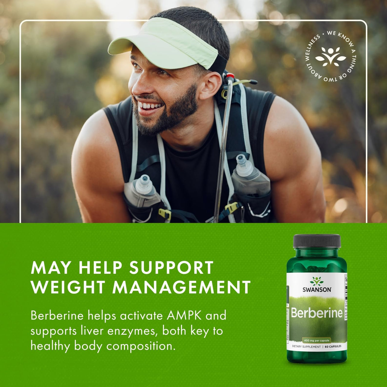 Swanson Berberine - Supports Metabolic Health & Heart Health* - Contains Standardized Berberine HCl - Non-GMO & Gluten-Free - 60 Vegan Capsules