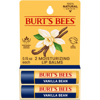 Thumbnail for Burt's Bees Lip Balm - Vanilla Bean, Lip Moisturizer With Responsibly Sourced Beeswax, Tint-Free, Natural Origin Conditioning Treatment, 2 Tubes, 0.15 oz.