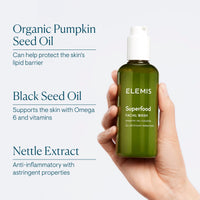 Thumbnail for ELEMIS Superfood Facial Wash 200ml, Daily Gel Cleanser with Prebiotics for Glowing, Balanced Skin, Hydrating Cleanser for Face
