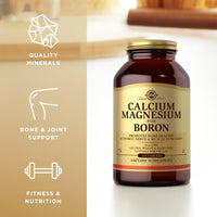 Thumbnail for Solgar Calcium Magnesium Plus Boron - 250 Tablets - Non-GMO, Vegan, Gluten Free, Dairy Free, Kosher - 83 Servings