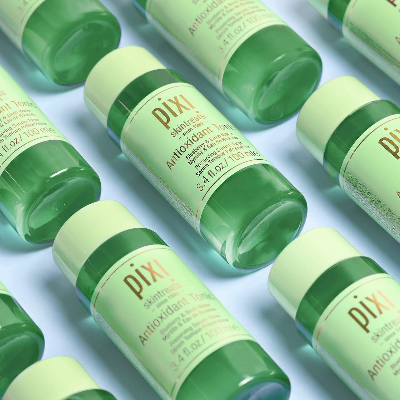 Pixi Antioxidant Tonic | Alcohol-Free Hydrating Multi-Tasking Formula with 3 Facial Skin Care Products in 1 | Face Toner, Essence, and Serum in One Step | 100mL Travel Size Skincare