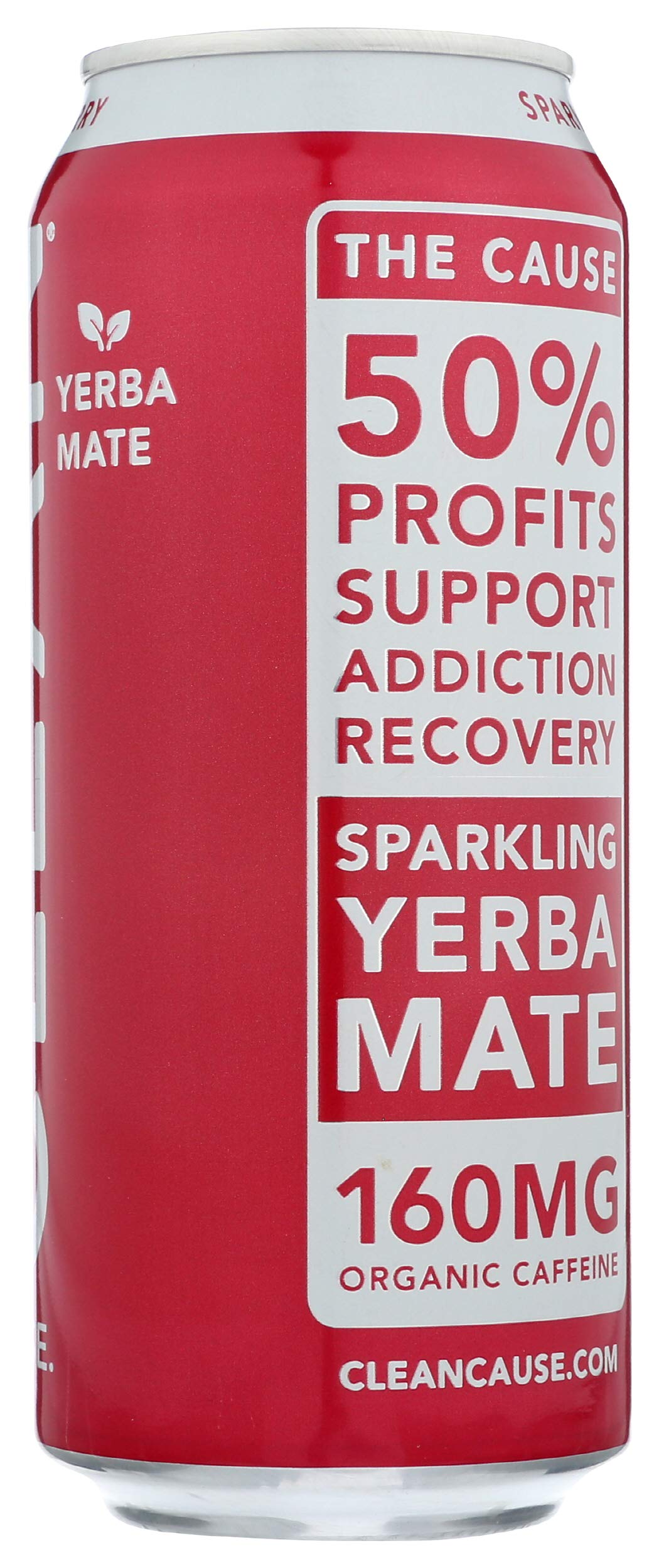 Clean Cause, Yerba Mate Energy Drink, Raspberry, 16 oz (Pack of 2)