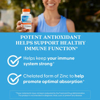 Thumbnail for Doctor's Best High Absorption Zinc Bisglycinate 50mg High Potency Supporting Enhancing Immune System Antioxidant VC, 90 Count