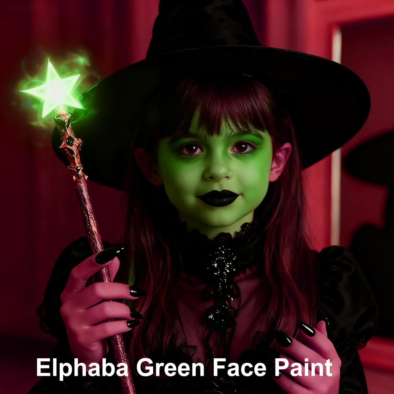 MEICOLY Light Green Face Body PaintGreen Face Paint for St Patricks Day Accessories, Halloween Witch Makeup Elphaba Costume,Hunting Hulk Camo Face Paint for Adults Kids