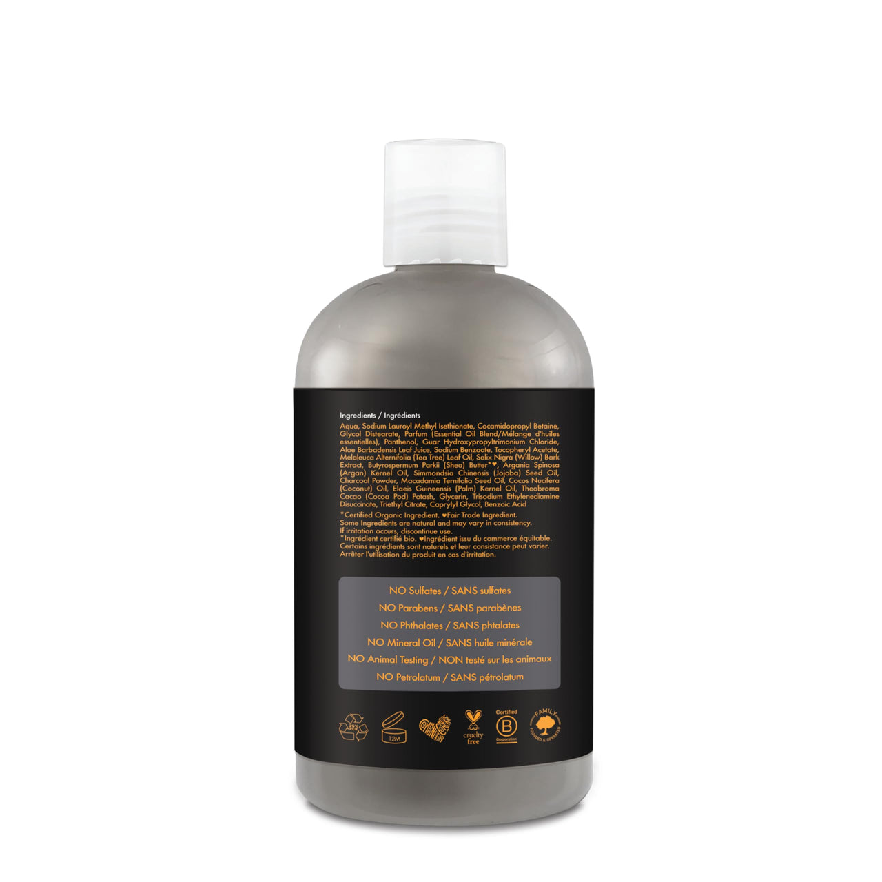 Shea Moisture African Black Soap Bamboo Charcoal Deep Cleansing Shampoo