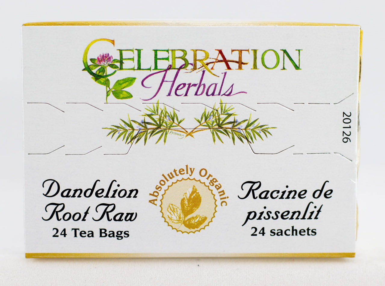 Celebration Herbals - Organic Dandelion Root Raw Tea - Caffeine Free 24 Bags