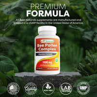 Thumbnail for Best Naturals Bee Pollen Complex 1000 mg 120 Tablets